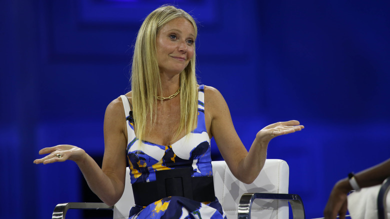 Gwyneth Paltrow speaking at a panel