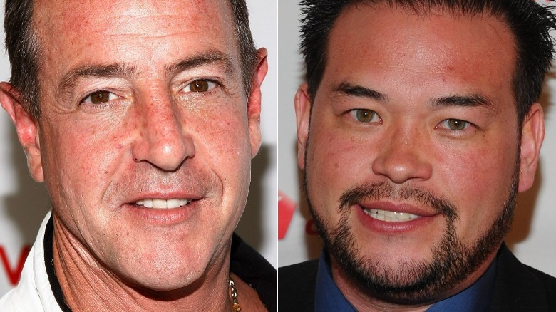 Michael Lohan smiling and Jon Gosselin smiling