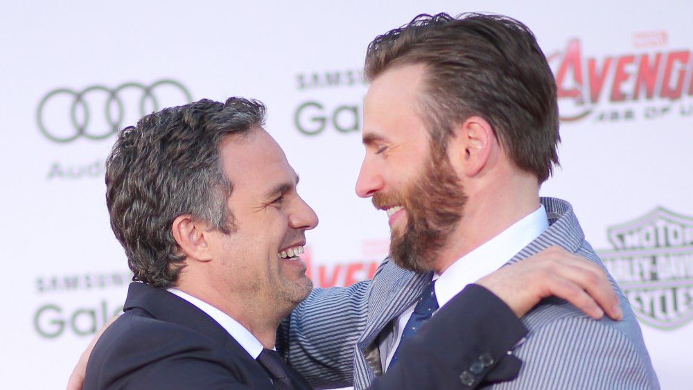 Mark Ruffalo and Chris Evans 