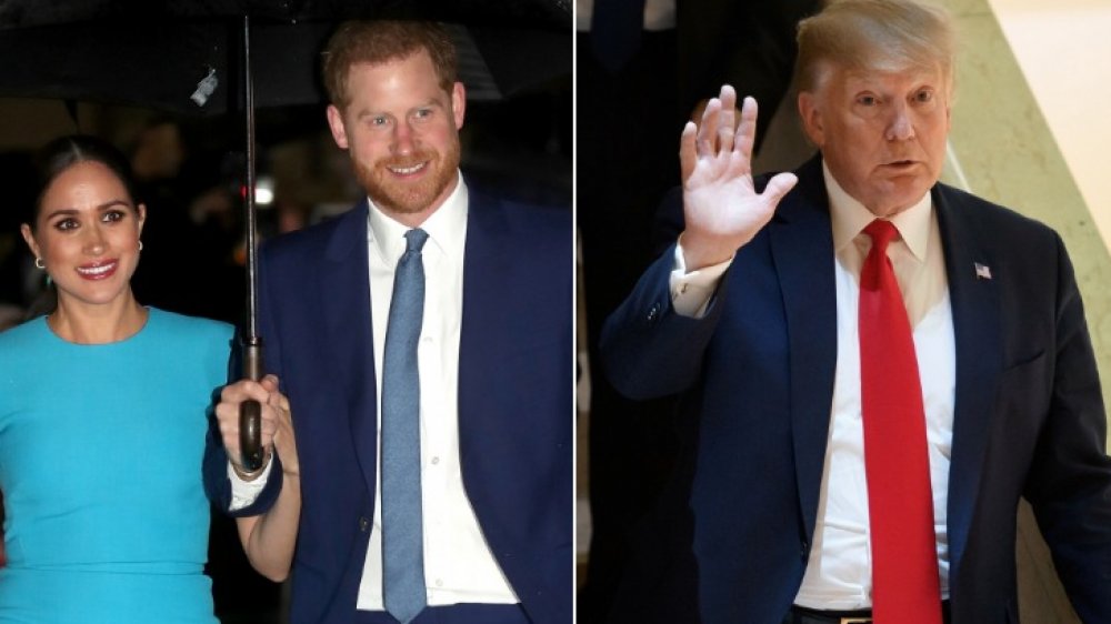 Meghan Markle, Prince Harry, and President Trump