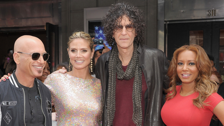 Howard Stern with the judges of America's Got Talent