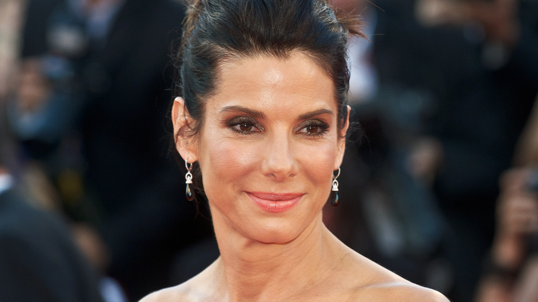 sandra bullock updo