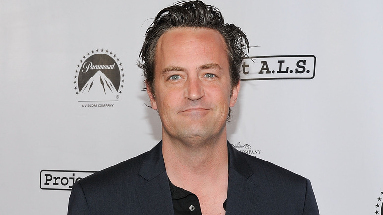 Matthew Perry posing