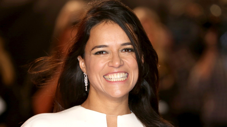 Michelle Rodriguez smiling