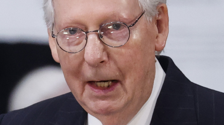 Mitch McConnell speaks at Bob Dole's memorial service