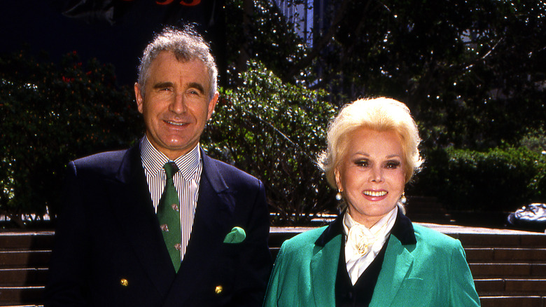 Frédéric Prinz von Anhalt and Zsa Zsa Gabor in California 1990