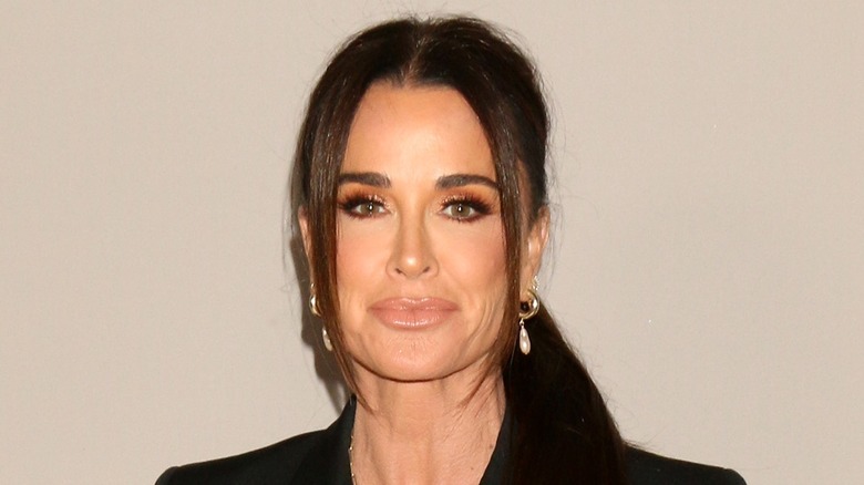 Kyle Richards low ponytail