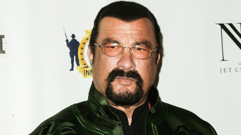 Steven Seagal on red carpet