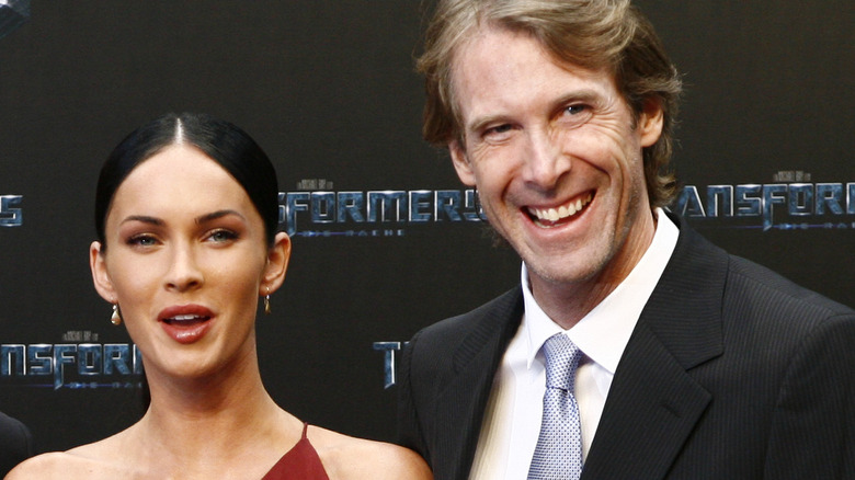 Megan Fox and Michael Bay at a premiere