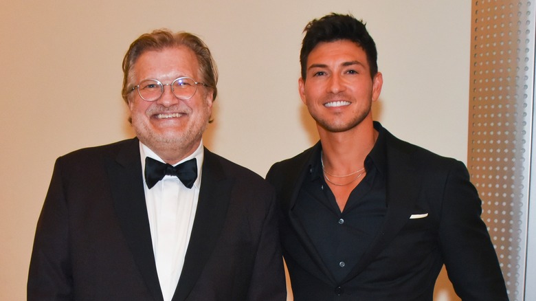 Drew Carey and Robert Scott Wilson smiling