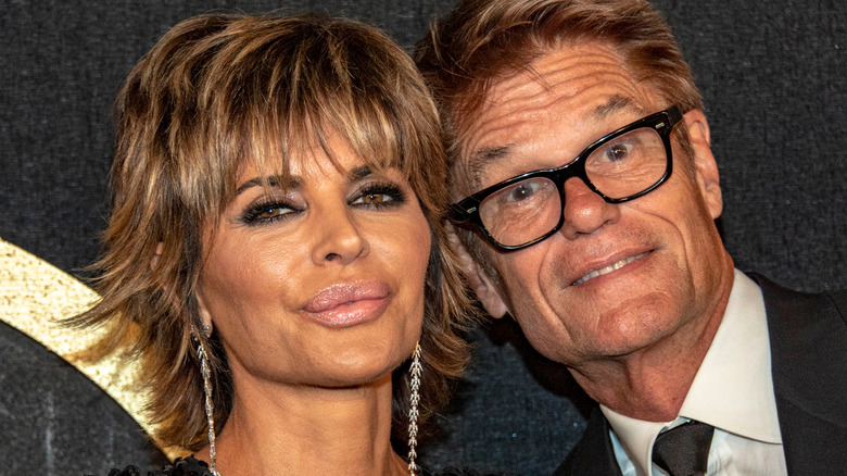 Lisa Rinna and Harry Hamlin smiling