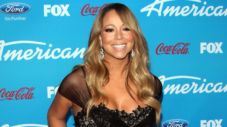 Mariah Carey smiling