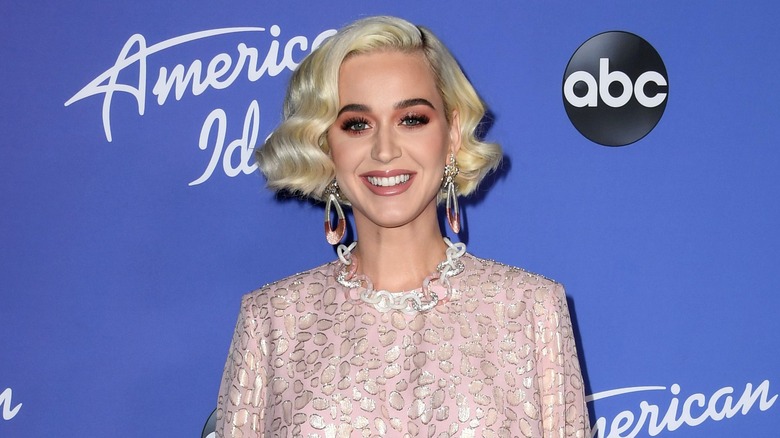 Katy Perry smiling on the red carpet