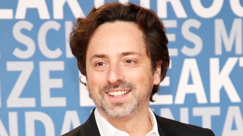 Sergey Brin in a black jacket