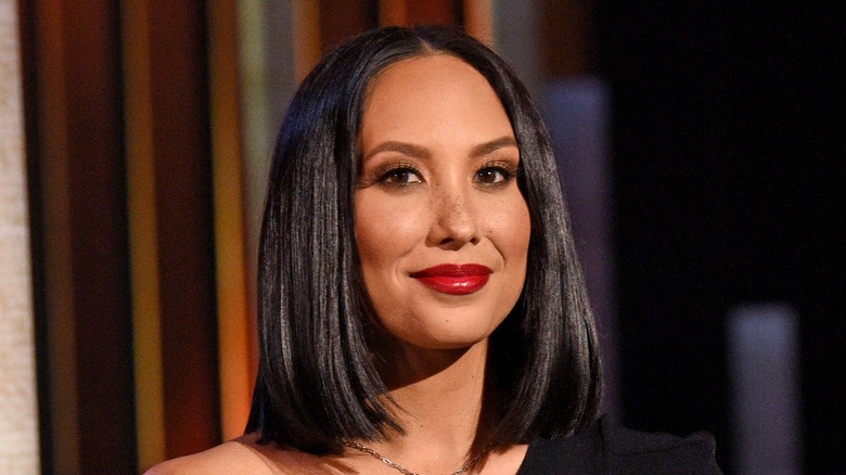 Cheryl Burke looking at camera