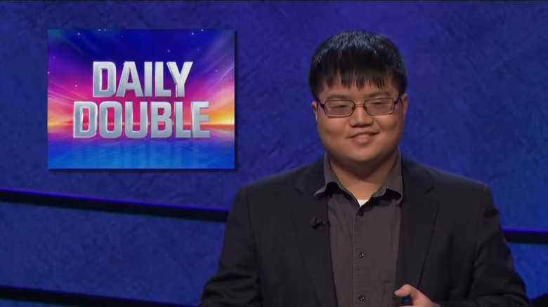 Arthur Chu during Jeopardy! Daily Double