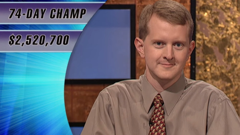 Ken Jennings smiling on Jeopardy!