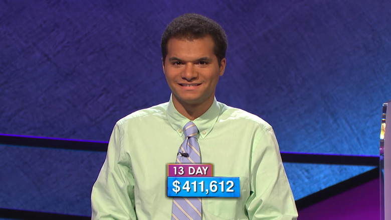 Matt Jackson smiling on Jeopardy!