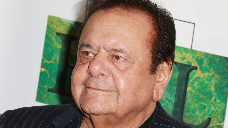 Paul Sorvino in pinstriped suit