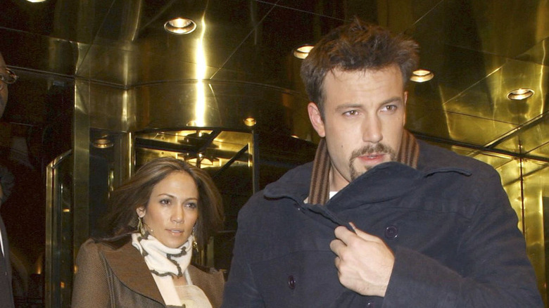 Jennifer Lopez and Ben Affleck leave a hotel together