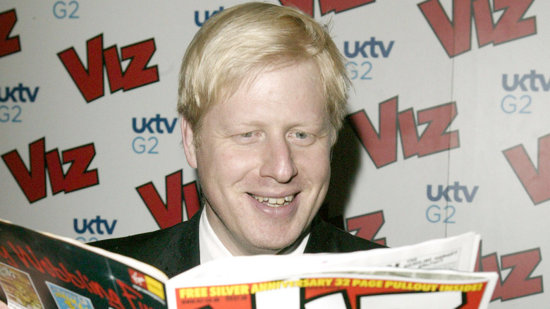 Boris Johnson laughing 