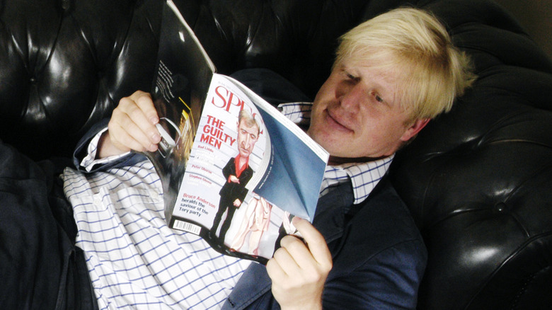 Boris Johnson reading