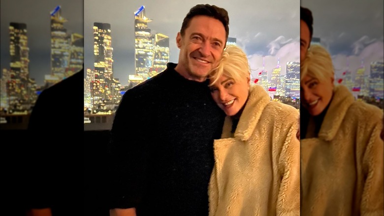 Hugh Jackman and Deborra-Lee Furness celebrating 27 years