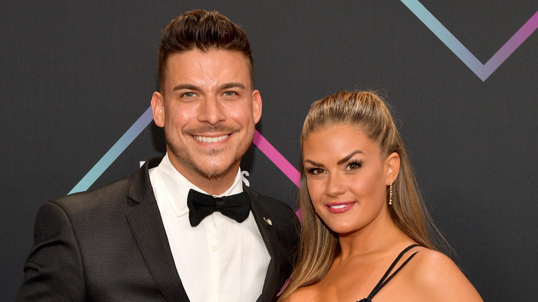 Jax Taylor and Brittany Cartwright pose together on the red carpet