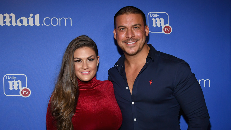 Brittany Cartwright and Jax Taylor pose together at a Daily Mail event