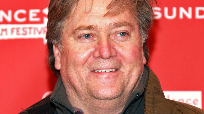 Steve Bannon smiling