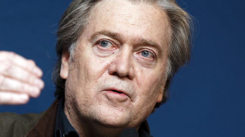 Steve Bannon gesturing