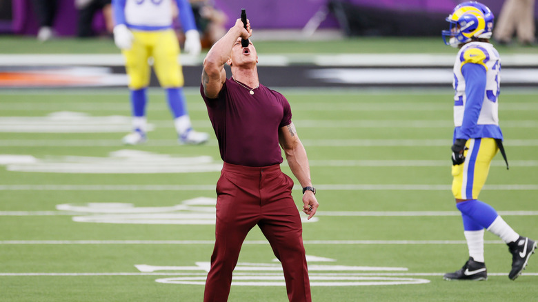 Dwayne "The Rock" Johnson at Super Bowl LVI 