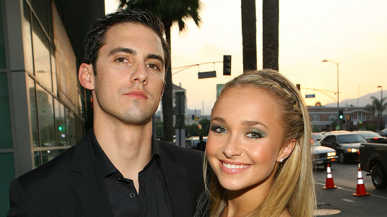 Milo Ventimiglia and Hayden Panettiere smiling