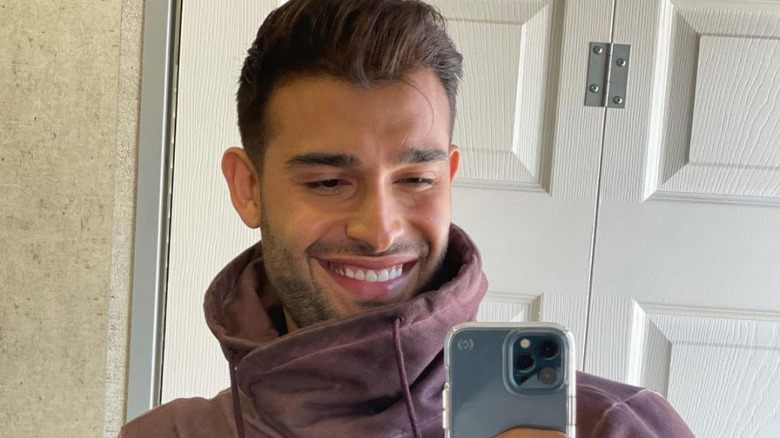 Sam Asghari selfie smiling