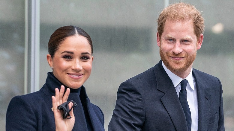 Meghan Markle and Prince Harry smiling