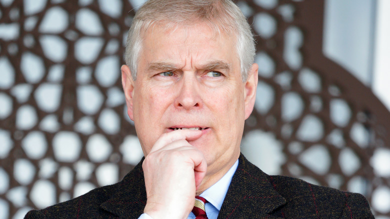 Prince Andrew frowning 