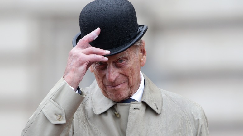 Prince Philip posing