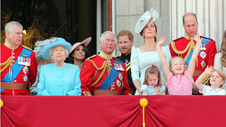 The royal family on the Buckingham Palace balcony