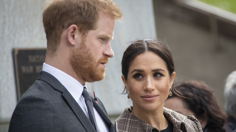 Prince William and Meghan Markle at an event