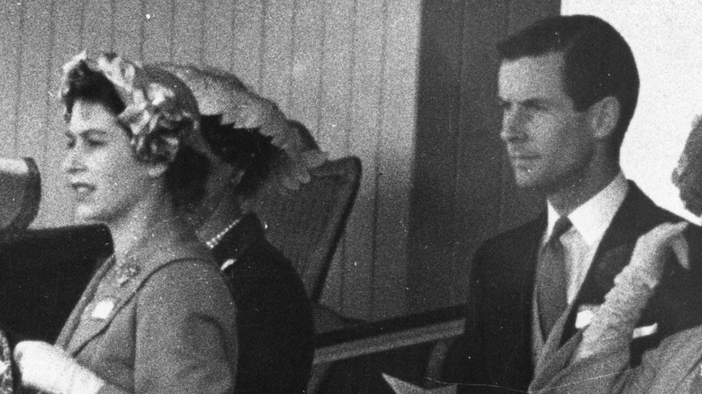 Princess Margaret and Peter Townsend walking