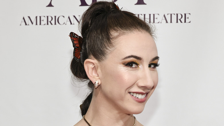 Isabella Boylston smiles with a her hair up