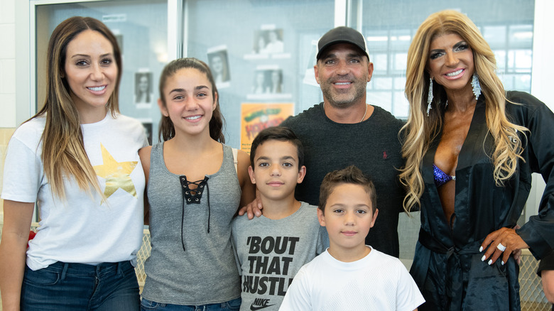 Melissa and Joe Gorga with their kids and Teresa Giudice