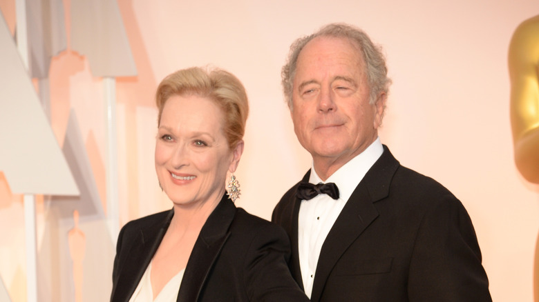 Meryl Streep and Don Gummer in matching suits