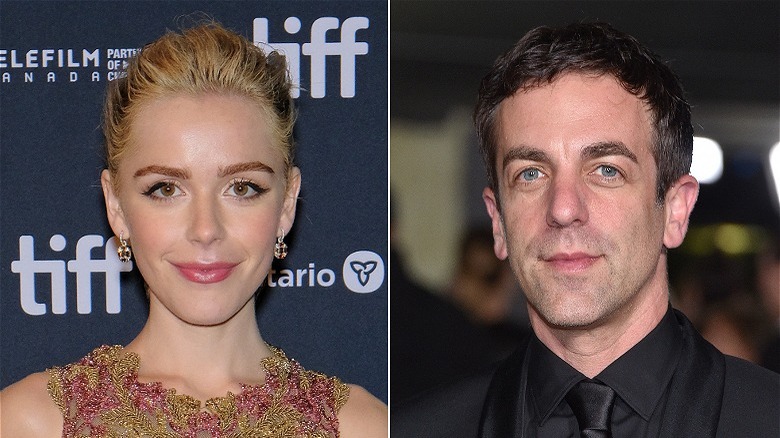 Kiernan Shipka; BJ Novak smiling