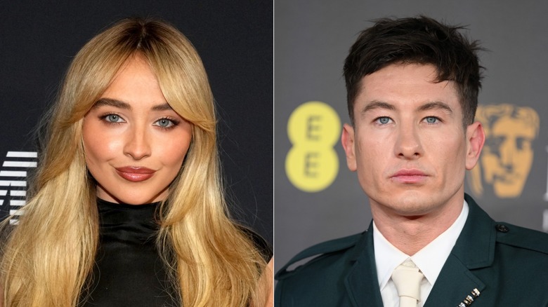 Sabrina Carpenter and Barry Keoghan split image