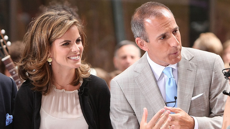 Matt Lauer and Natalie Morales reporting