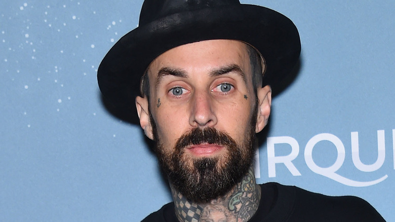 Travis Barker on red carpet