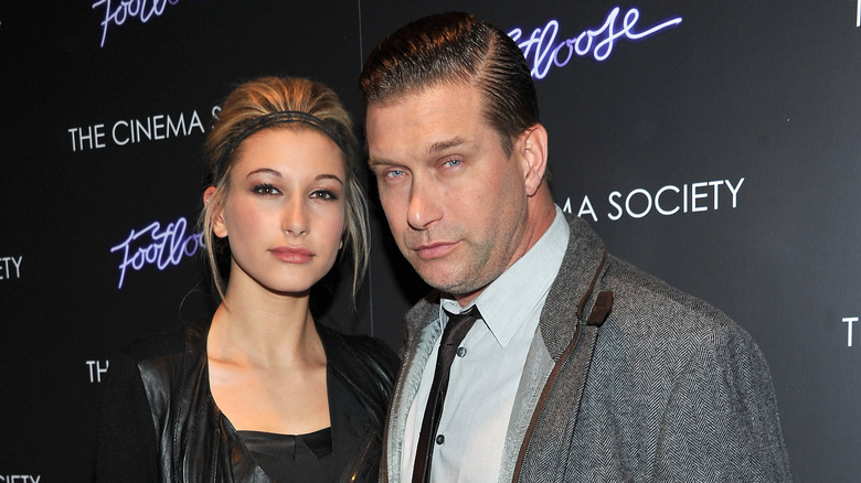 Hailey Bieber, Stephen Baldwin posing