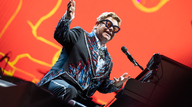 Elton John performing in 2019. 