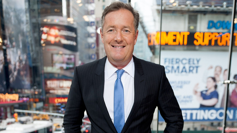 Piers Morgan smiling